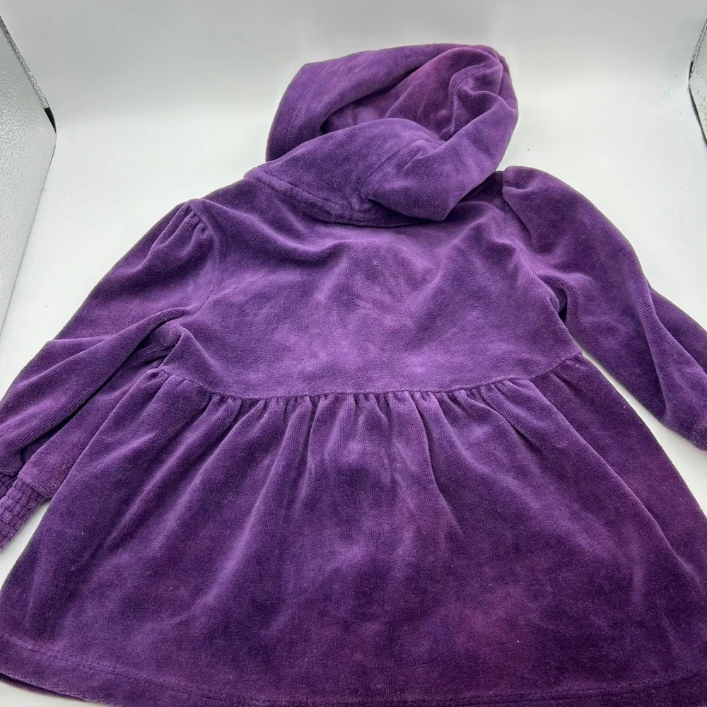 Crazy 8 Pink Moto Jacket & Calvin Klein Purple Velour Hoodie Bundle 12-18 Months